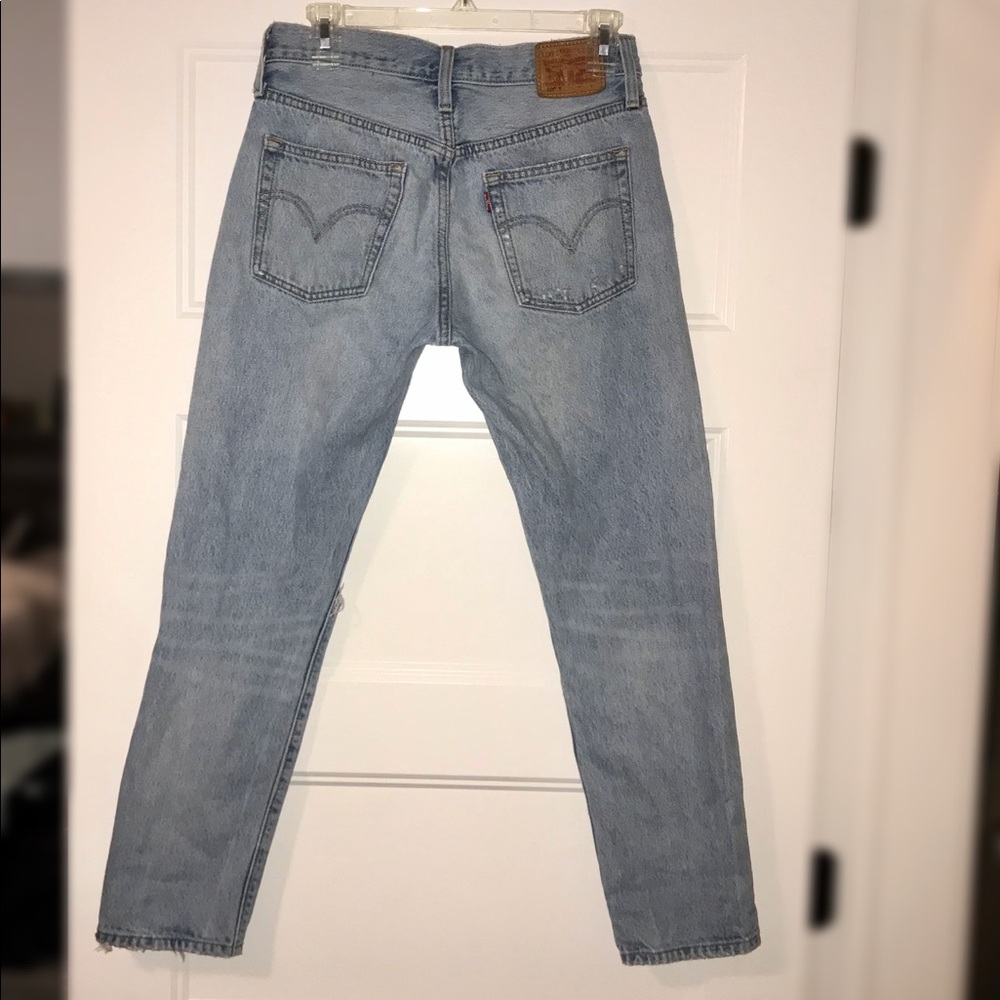 501 light wash straight leg Levi’s